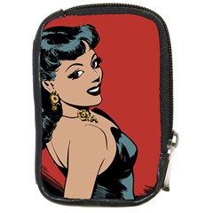Comic Girl Compact Camera Leather Case by vintage2030