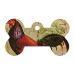 Rooster Dog Tag Bone (One Side) Front