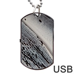 Black And White Dog Tag Usb Flash (two Sides) by WILLBIRDWELL