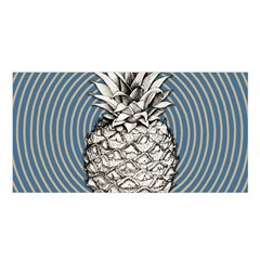 Pop Art  Pineapple  Satin Shawl by Valentinaart