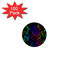 Rainbow Pattern Geometric Texture 1  Mini Buttons (100 Pack)  by Sapixe