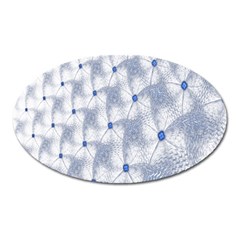 Fractal Art Artistic Pattern Oval Magnet by Sapixe