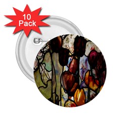 Tiffany Window Colorful Pattern 2 25  Buttons (10 Pack)  by Sapixe