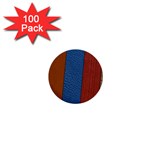 Leather Background Structure Orange 1  Mini Buttons (100 pack)  Front