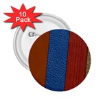 Leather Background Structure Orange 2.25  Buttons (10 pack)  Front