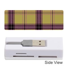 Beige Purple Plaid Memory Card Reader (stick) by snowwhitegirl