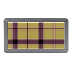 Beige Purple Plaid Memory Card Reader (mini) by snowwhitegirl