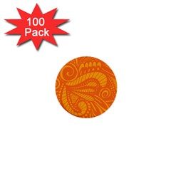 Pop Orange 1  Mini Buttons (100 Pack)  by ArtByAmyMinori