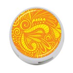 Pop Sunny 4-Port USB Hub (Two Sides) Front