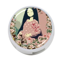 Rose Floral Doll 4-port Usb Hub (one Side) by snowwhitegirl