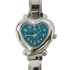 Peacocks Heart Italian Charm Watch by snowwhitegirl