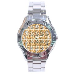 Victorian Girl Labels Stainless Steel Analogue Watch by snowwhitegirl