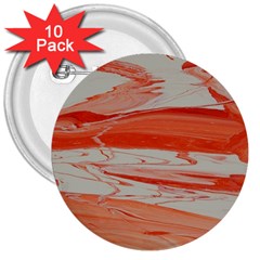 Orange Swirl 3  Buttons (10 Pack)  by WILLBIRDWELL