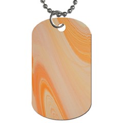Orange 2 Dog Tag (two Sides) by WILLBIRDWELL