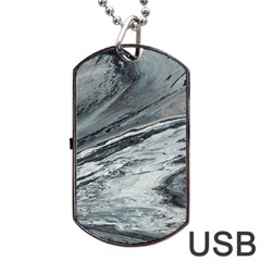 Edge Of A Black Hole Dog Tag Usb Flash (two Sides) by WILLBIRDWELL