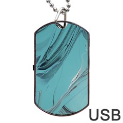 Whisper Dog Tag Usb Flash (one Side) by WILLBIRDWELL