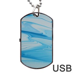 Jet Stream Dog Tag Usb Flash (one Side) by WILLBIRDWELL