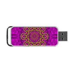Star Of Freedom And Silent Night Portable Usb Flash (two Sides) by pepitasart