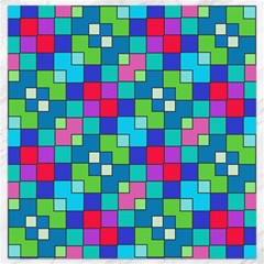 Retro Squares                                             Canvas 12  X 12  by LalyLauraFLM
