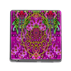 Star Of Freedom Ornate Rainfall In The Tropical Rainforest Memory Card Reader (square 5 Slot) by pepitasart