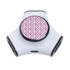 Pink Deer Pattern 3-port Usb Hub by snowwhitegirl