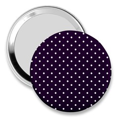 Little  Dots Purple 3  Handbag Mirrors by snowwhitegirl