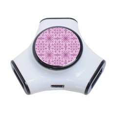 Ornamental Pink 3-port Usb Hub by snowwhitegirl