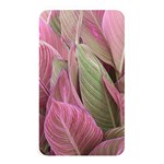 Pink Leaves Memory Card Reader (Rectangular) Front