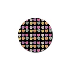 Valentine Hearts Black Golf Ball Marker (10 Pack) by snowwhitegirl