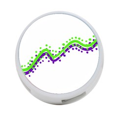 Wavy Line Design 4-port Usb Hub (two Sides) by dflcprints