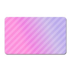 Diagonal Pink Stripe Gradient Magnet (rectangular) by Sapixe