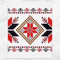 Ornament Stars Textile Crochet Canvas 18  X 24  by Sapixe