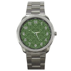 Damask Green Sport Metal Watch by vintage2030