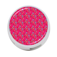 Vintage Floral Pink 4-port Usb Hub (one Side) by snowwhitegirl