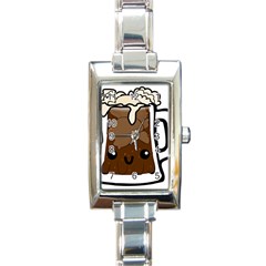 Kawaii Root Beer Float Rectangle Italian Charm Watch by snowwhitegirl
