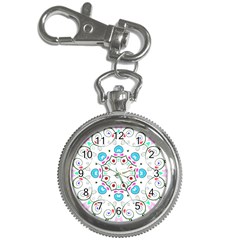 Paisley Design 2 Embroidery Key Chain Watches by snowwhitegirl