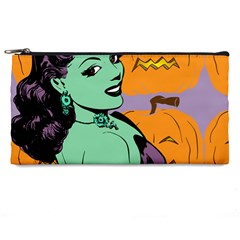 Zombie Retro Girl Pencil Cases by snowwhitegirl