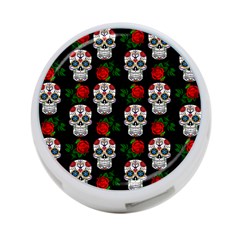 Skull Pattern Black 4-port Usb Hub (one Side) by snowwhitegirl