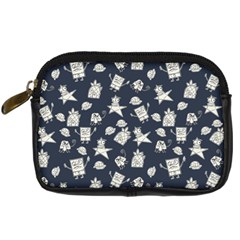 Doodle Bob Pattern Digital Camera Leather Case by Valentinaart