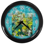 Bloom In Vintage Ornate Style Wall Clock (Black) Front