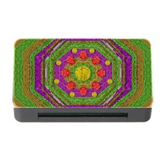 Flowers In Rainbows For Ornate Joy Memory Card Reader With Cf by pepitasart