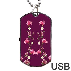 New Motif Design Textile New Design Dog Tag Usb Flash (two Sides) by Simbadda