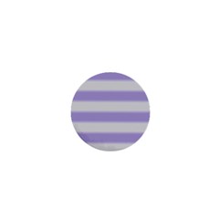 Bold Stripes Soft Purple Pattern 1  Mini Buttons by BrightVibesDesign