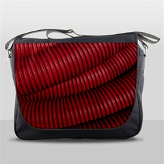 Tube Plastic Red Rip Messenger Bag by Celenk