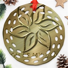 You Are My Star Round Filigree Ornament (two Sides) by NSGLOBALDESIGNS2