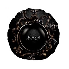 Jesus Standard 15  Premium Round Cushions by NSGLOBALDESIGNS2