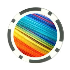 Rainbow Poker Chip Card Guard by NSGLOBALDESIGNS2