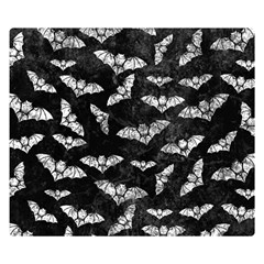 Vintage Halloween Bat Pattern Double Sided Flano Blanket (small)  by Valentinaart