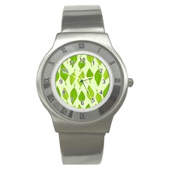 Autumn Pattern Stainless Steel Watch by Hansue