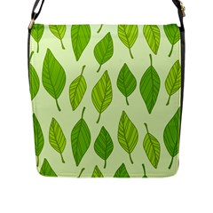 Autumn Pattern Flap Closure Messenger Bag (l) by Hansue